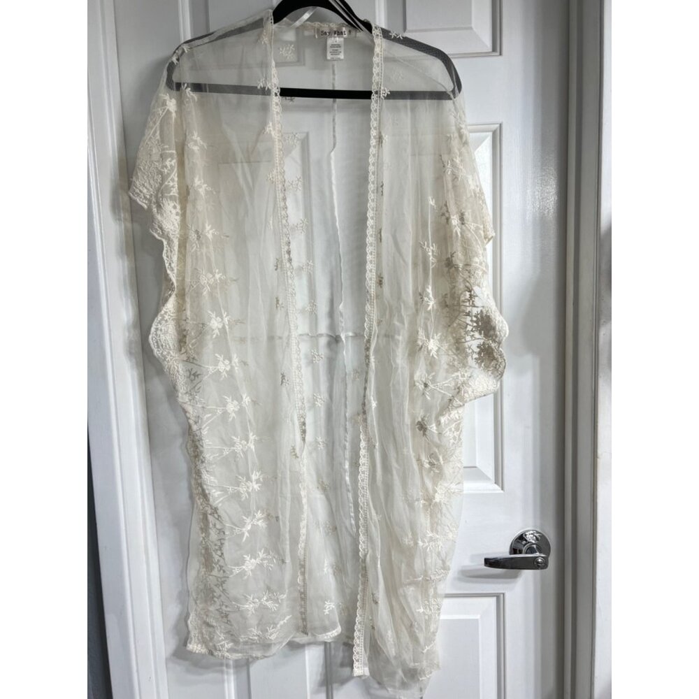 Small White Lace Kimono | Women's Clothing | Women's Coverup
